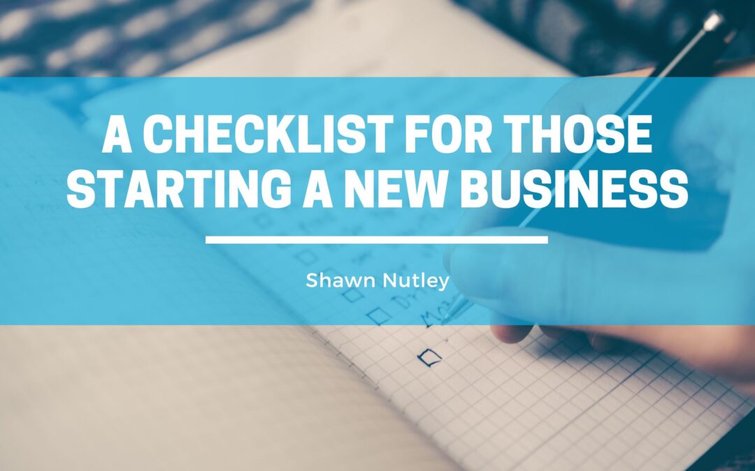 A Checklist for Those Starting a New Business